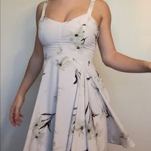 Margot - mini floral dress - corset tie back